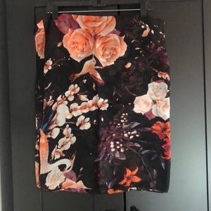 Large rectangle birds and showers scarf